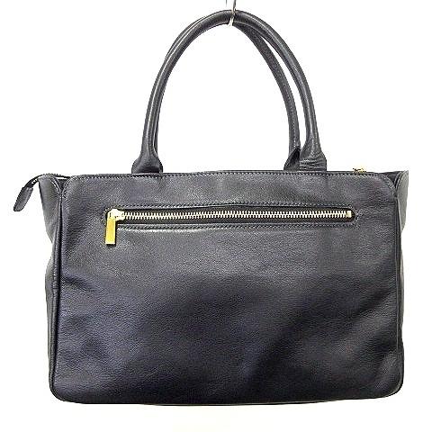 グレ GRES 美品 レザー ハンドバッグ 黒 ブラック ORG A0708