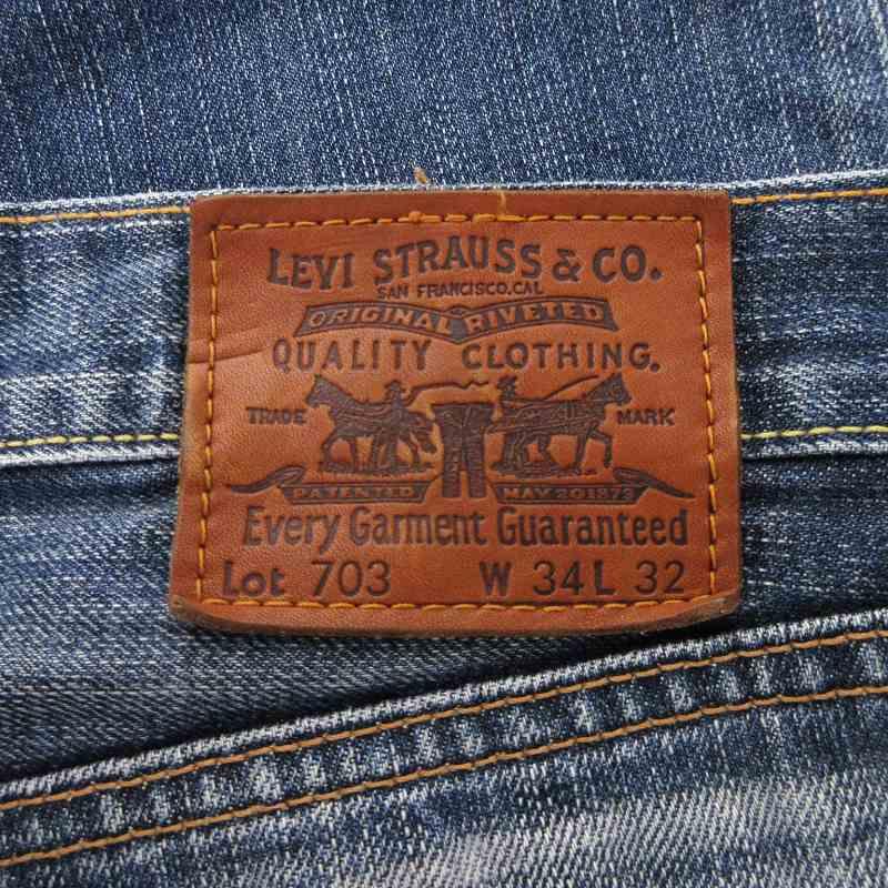 LEVI’S〈703 ワイドデニムパンツ 07年 W34 ヒゲ ハチノス〉 LEVI'S〈703 ワイドデニムパンツ 07年 W34 ヒゲ ハチノス