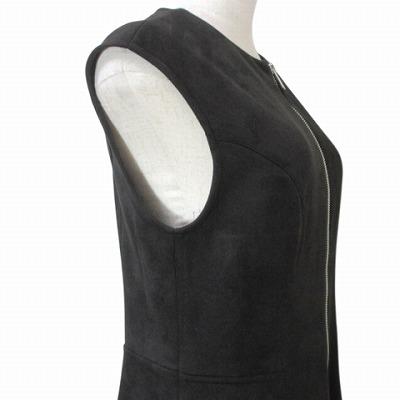 ZARA ザラ 近年 ワンピース ロング スエードライク ノースリーブ XS