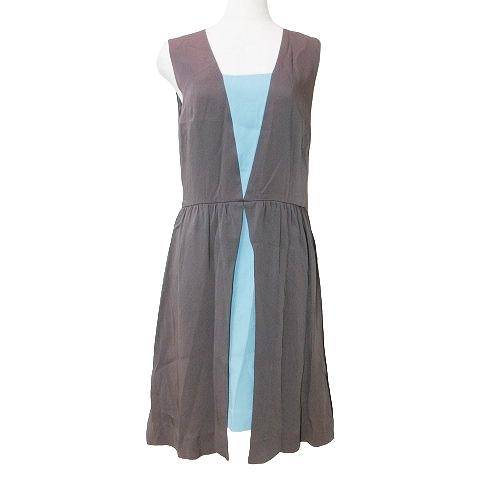 ADEAM パーワンピース　ノースリーブ アディアム ノースリーブベルトパラシュートワンピース