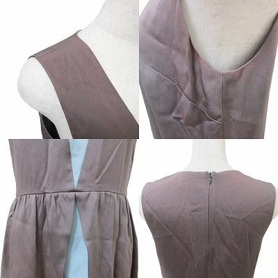 ADEAM パーワンピース　ノースリーブ アディアム ノースリーブベルトパラシュートワンピース