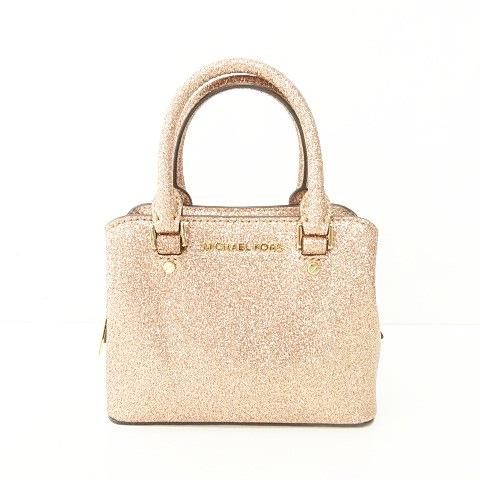 マイケルコース MICHAEL KORS 美品 グリッター ミニ ショルダーバッグ 