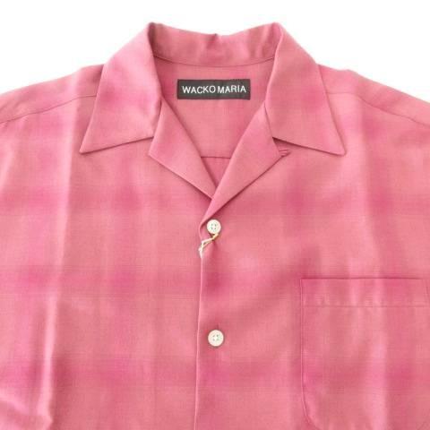 【美品】ワコマリア 25SS オンブレチェックレギュラーカラーシャツ WACKO MARIA ワコマリア 25SS-WMS-OC20 OMBRE CHECK OPEN COLLAR