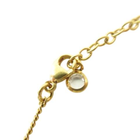 GUCCI（グッチ） 美品 キー ダブルG ネックレス クリスタル ストーン