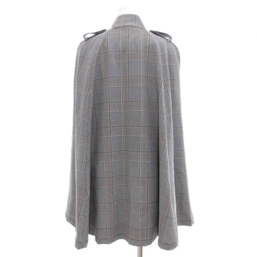 amerge. 美品 ケープコート ミニワンピース 2WAY チェック柄 M グレー 