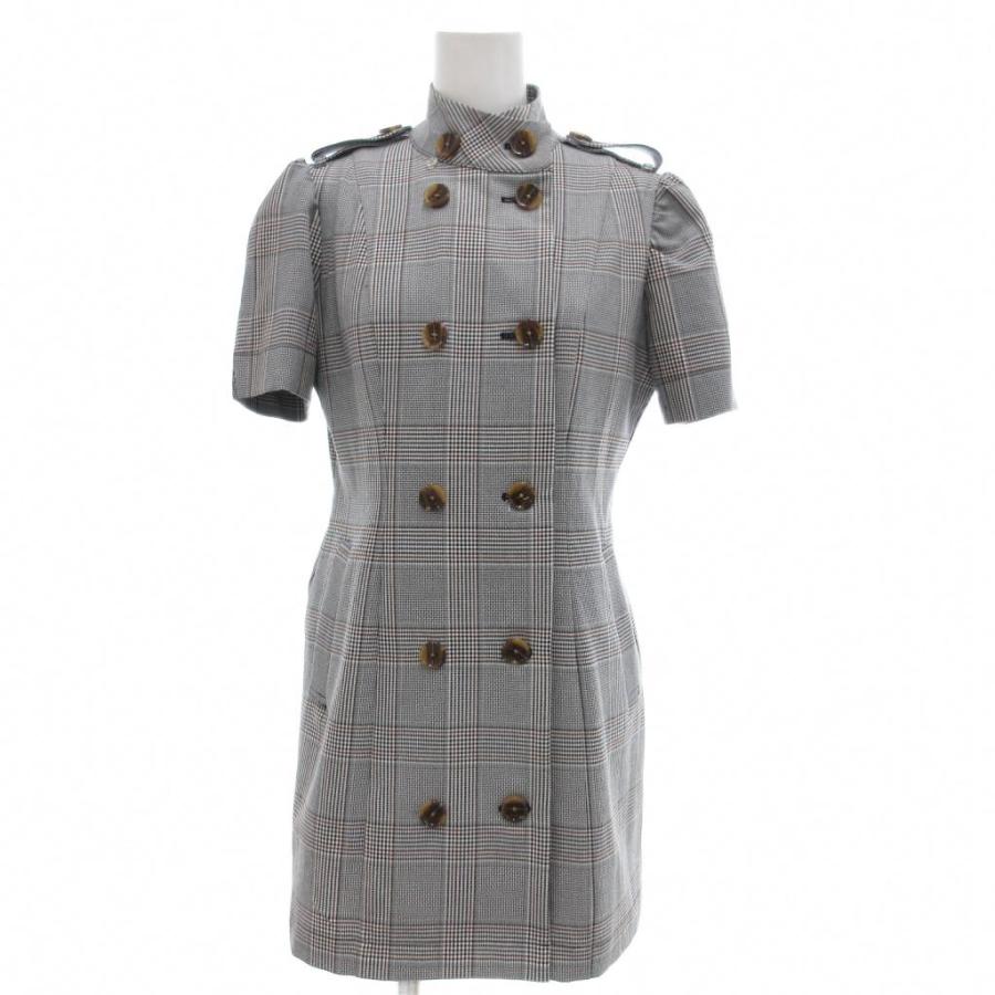 amerge. 美品 ケープコート ミニワンピース 2WAY チェック柄 M グレー