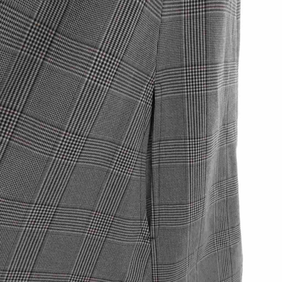 amerge. 美品 ケープコート ミニワンピース 2WAY チェック柄 M グレー 