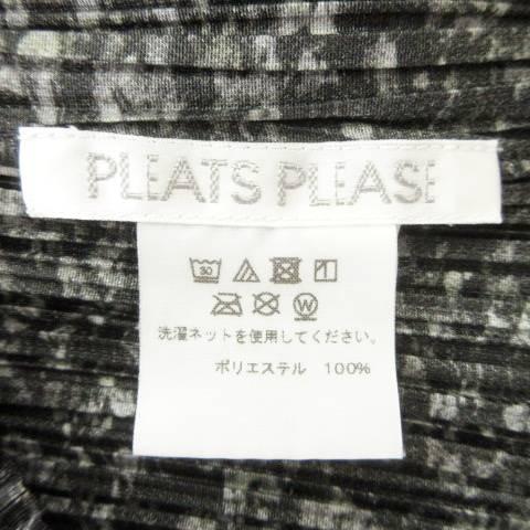プリーツプリーズ PLEATS PLEASE 美品 PP83-JK181 半袖 カットソー 総