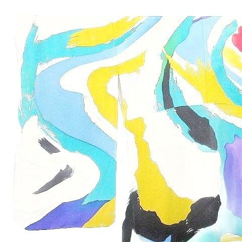 希少 岡本太郎 着物 振袖 中振袖 訪問着 デザイン 総柄 TAROサイン