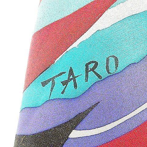 希少 岡本太郎 着物 振袖 中振袖 訪問着 デザイン 総柄 TAROサイン