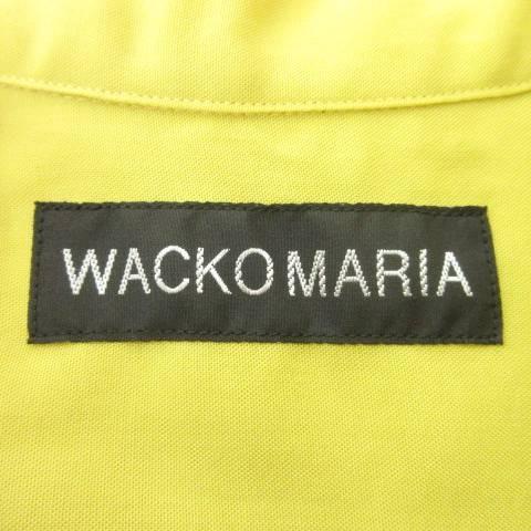 【中古】未使用品 ワコマリア タグ付き 25SS-WMS-OC06 50’S SHIRT タイプ2 半袖 ロゴ シャツ Mサイズ 黄色 メンズ WACKO MARIA（ワコマリア） 未使用品 タグ付き 25SS-WMS-OC06 50'S