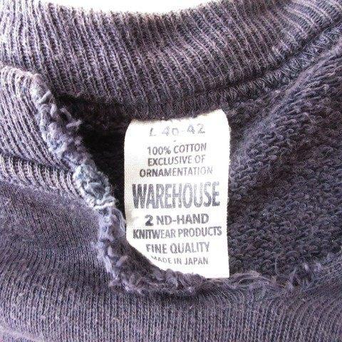 Warehouse ナス紺クルーネックスウェット 40 ウエアハウス WAREHOUSE 