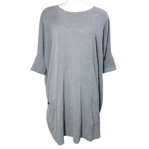 theory luxe（セオリーリュクス） ニットカットソー チュニック 5分袖 