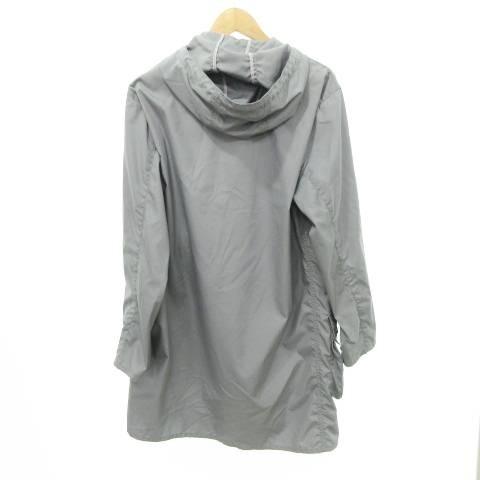 バブアー　Barbour　フードブルゾン　グレー　38 ナイロンジャケットコート バブアー Barbour 美品 フード ジャケット ロング 1901204 無地 薄手