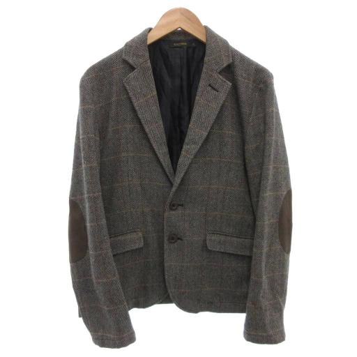 マックスマーラ テーラードジャケット ツイード エルボーパッチ ヘリンボーン マックスマーラ テーラードジャケット ツイード エルボーパッチ