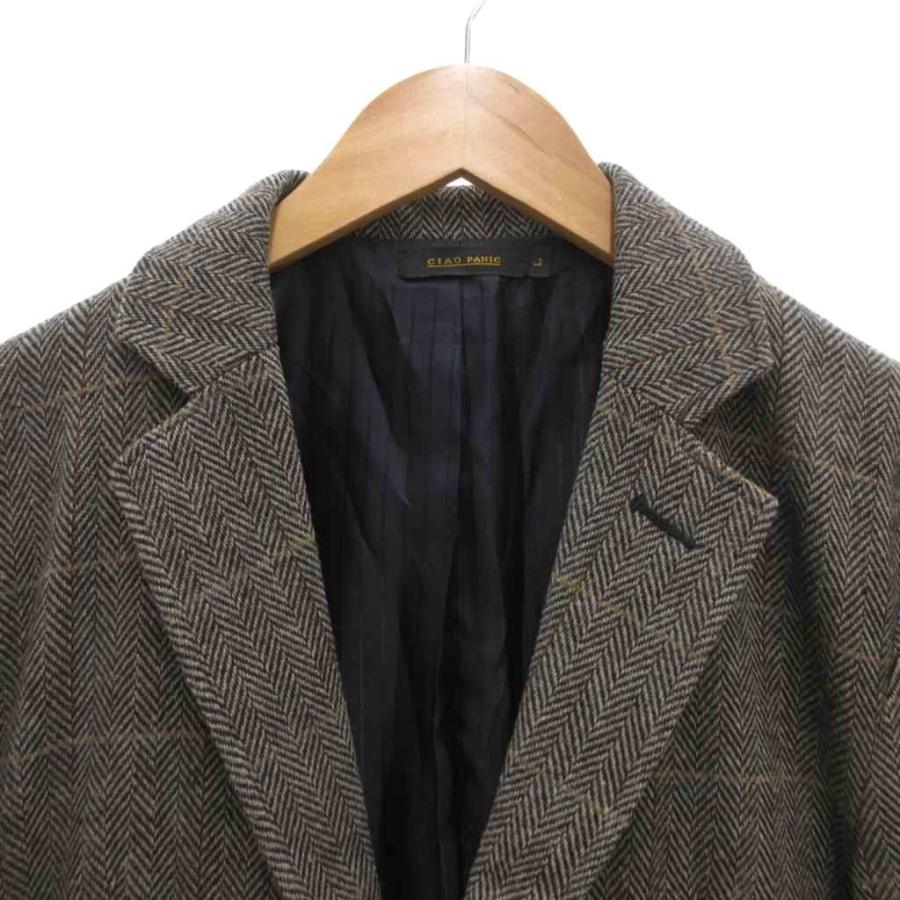 チャオパニック CIAOPANIC テーラードジャケット エルボーパッチ