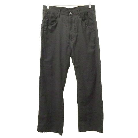 パンツ ANCELLM アンセルム ANCELLM ストレート パンツ 2 黒 ブラック メンズ