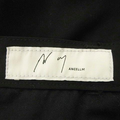 ANCELLM P/R ストレートパンツ ブラック 新品未使用品 ANCELLM（アンセルム） 2023AW 23AW P/R STRAIGHT PANTS ストレート