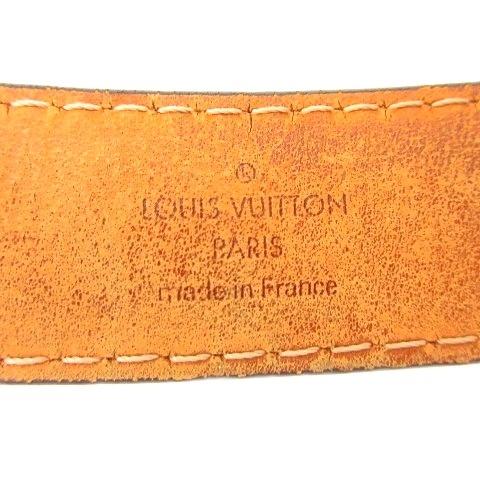 美品‼️ルイヴィトン LOUIS VUITTON ベルト ブラウン　茶　モノグラム LOUIS VUITTON ルイ・ヴィトン サンチュール キャレ ベルト モノグラム