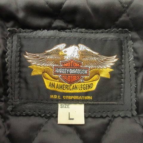 ハーレーダビッドソン 40206 牛革 レザー ジャケット 革ジャン ロゴ