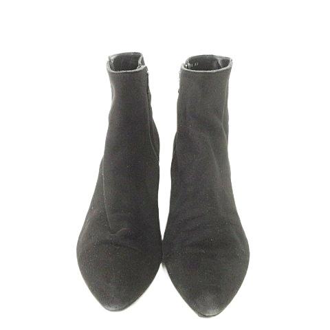 GINZA Kanematsu（銀座かねまつ） スエード ショートブーツ ヒール