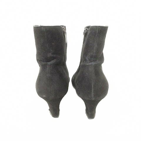 GINZA Kanematsu（銀座かねまつ） スエード ショートブーツ ヒール