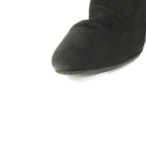 GINZA Kanematsu（銀座かねまつ） スエード ショートブーツ ヒール