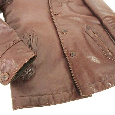 ロストコントロール LOST CONTROL レザー カーコート 牛革 裏地