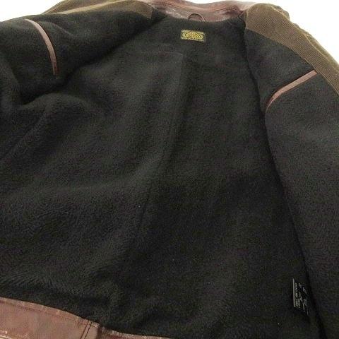 ロストコントロール LOST CONTROL レザー カーコート 牛革 裏地