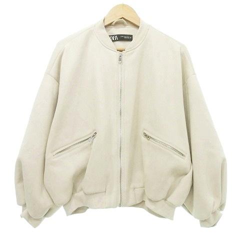 ZARA（ザラ） フェイクスエード ブルゾン 厚地 ジャケット XS ベージュ