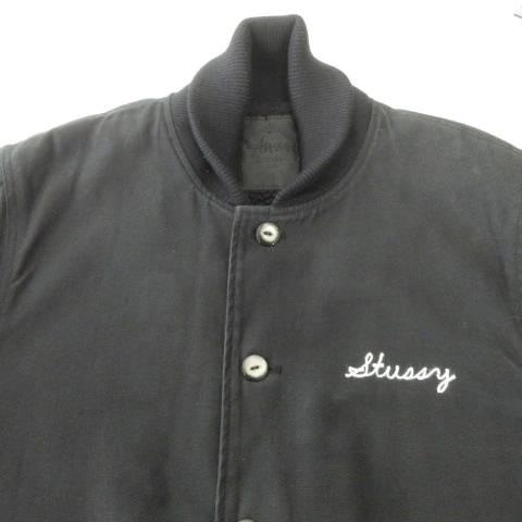 90s old stussy ステューシー デッキジャケット ブラック ボア 中古