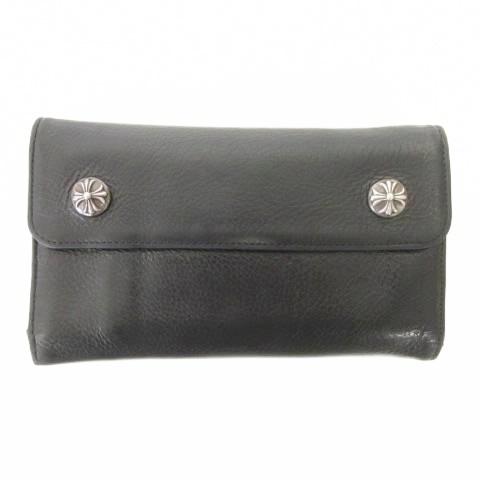 CHROME HEARTS（クロムハーツ） ウェーブ ウォレット 長財布 クロス 