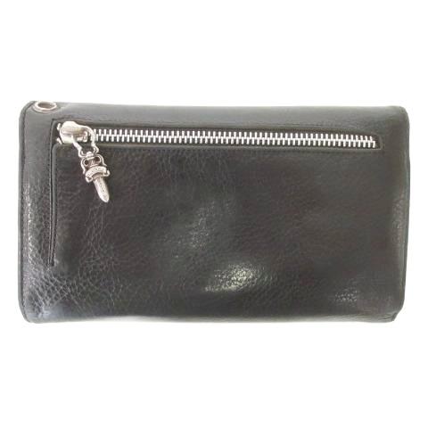 CHROME HEARTS（クロムハーツ） ウェーブ ウォレット 長財布 クロス