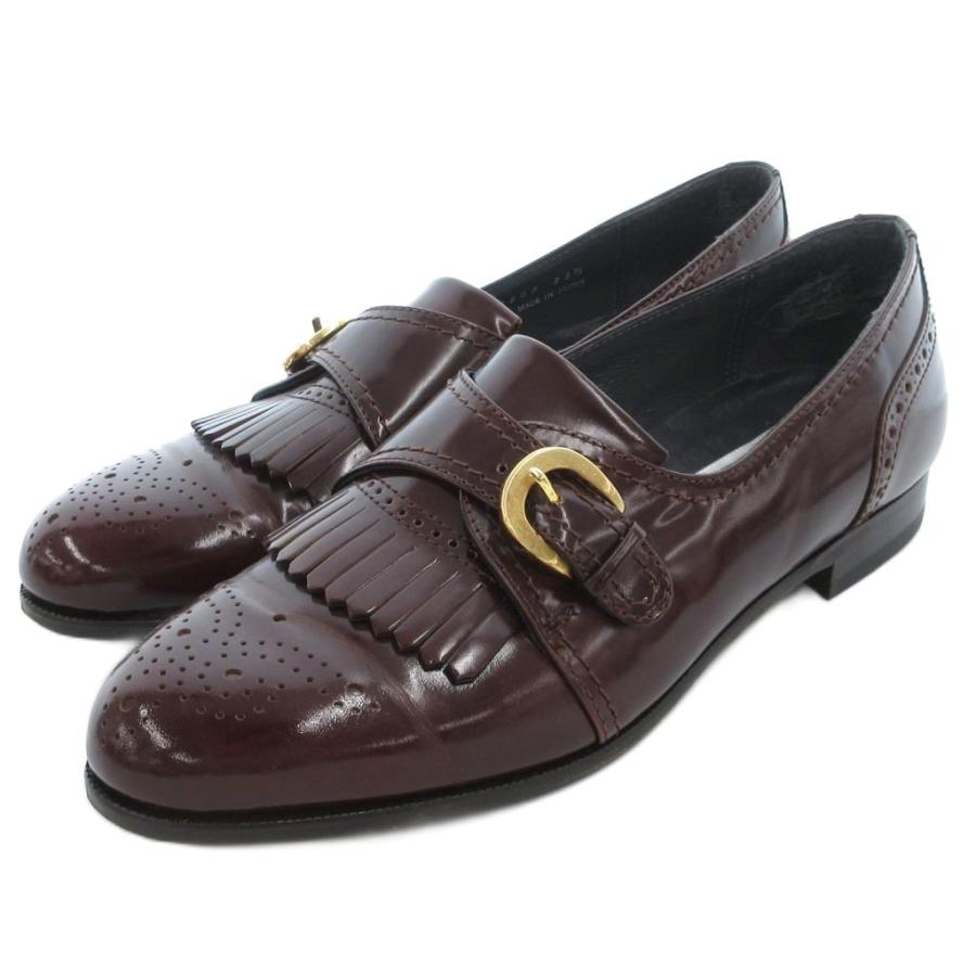 レノマ renoma タッセルローファー レザー 本革 25.5cm 茶 ブラウン