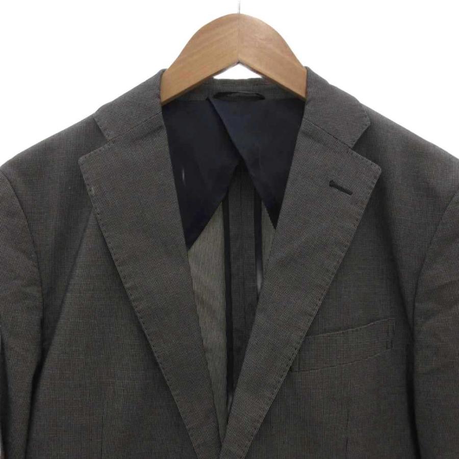 ニューヨーカー NEWYORKER テーラードジャケット 2B 総柄 M グレー /FF