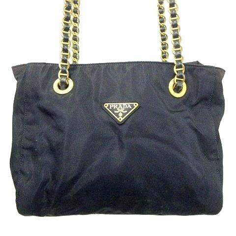 PRADA（プラダ） テスートナイロン チェーンショルダーバッグ 三角