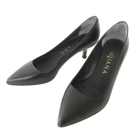 DIANA（ダイアナ） ヒール パンプス 日本製 21.5cm G 黒 ブラック