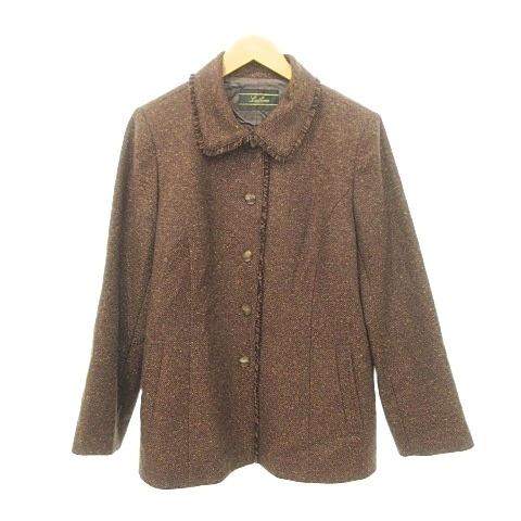 レリアン Leilian 美品 カシミヤ ジャケット アウター 日本製 13+ 約 
