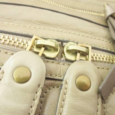 Chloe（クロエ） ベイ ハンド トートバッグ レザー 無地 ベージュ ORG 