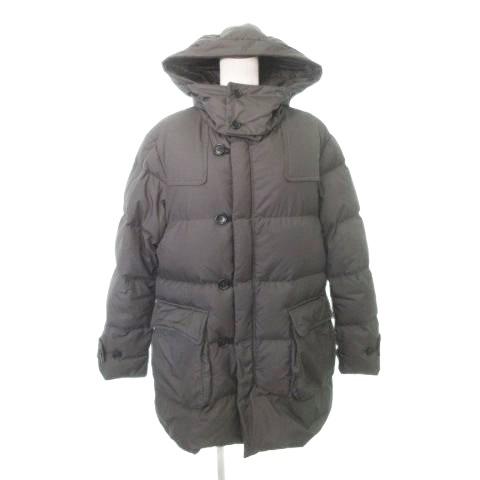 ユニクロ（UNIQLO） ダウンコート 無地 ナイロン フード付き 無地 厚手