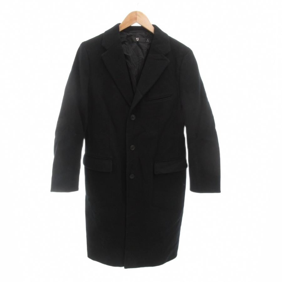 ユニクロ（UNIQLO） +J チェスターコート ミドル丈 S ブラック /SJ