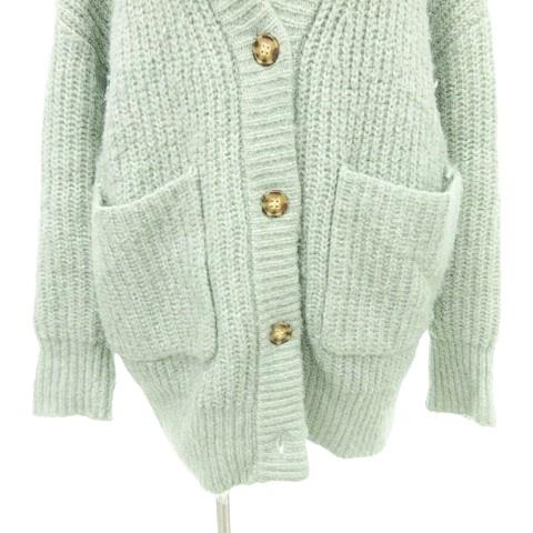 ZARA ザラ　ウール&amp;アルパカブレンド　カーディガン ZARA - ZARA ウールブレンド ケーブルニット カーディガン Mサイズ