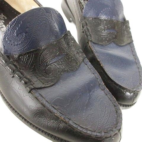 ケンフォード KENFORD ペイズリー エンボス ローファー EMBOSSED