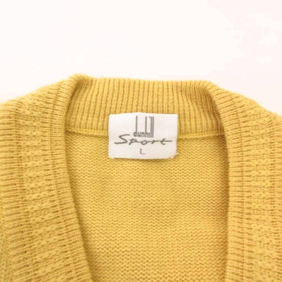 ダンヒル dunhill ヴィンテージ ニット セーター L Vネック 総柄 長袖 