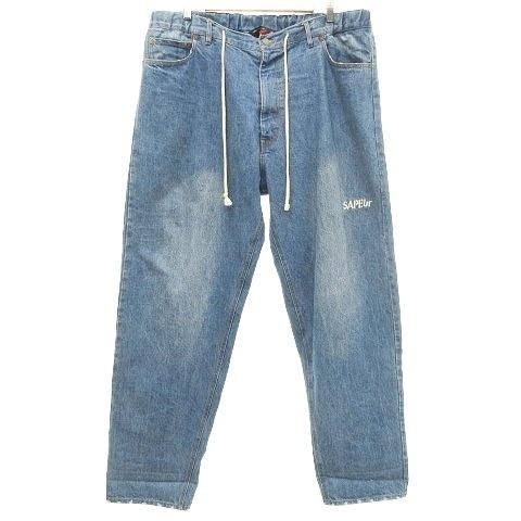 サプール SAPEur SKATE PANTS スケート パンツ デニム イージー ロゴ