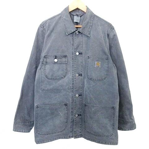 カーハート carhartt 90s カバーオール デニム ジャケット M グレー