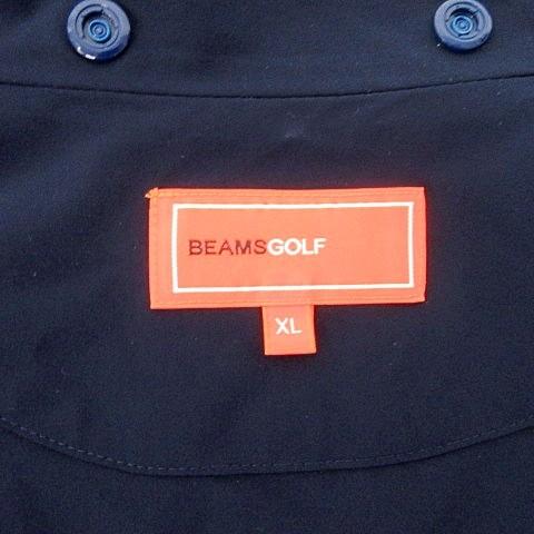 ビームスゴルフ BEAMS GOLF ブルゾン コーチジャケット 胸ロゴ XL 紺