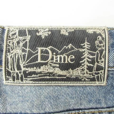 ダイム DIME バギー デニム ジーンズ パンツ ワイド ロゴ ジップアップ