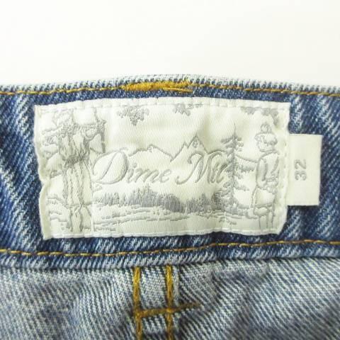 ダイム DIME バギー デニム ジーンズ パンツ ワイド ロゴ ジップアップ