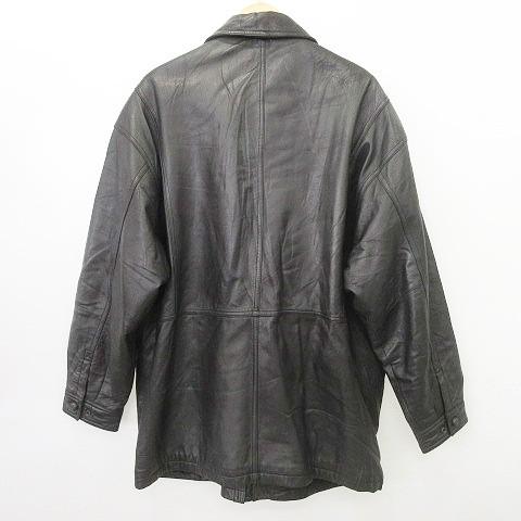  ✨ラムレザージャケット 羊革　ボックスタグ　黒 M TIBOLRENO ラムレザー ジャケット 羊革 革ジャン コート XL 黒
